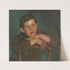 Portrait of a Boy Leaning over the Back of a Chair (before 1939) by Maria Marga Thomass