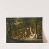 Portrait Of A Family In A Woodland Landscape, With Gypsies And Dancing Dogs by William Redmore Bigg
