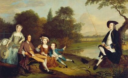 Portrait Of A Family, Traditionally Known As The Swaine Family Of Fencroft, Cambridgeshire (1749)