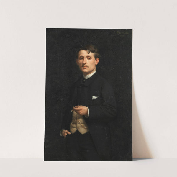 Portrait of a gentleman by Jules Marie Sevestre