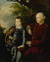 Portrait of a gentleman and a boy in a landscape
