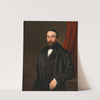 Portrait of a Gentleman before a Red Curtain (1854) by Mihael Stroj