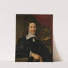 Portrait of a gentleman holding gloves, half-length, before a landscape by Abraham Lambertsz. van den Tempel