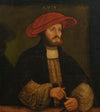 Portrait of a gentleman in a red cap before a ledge