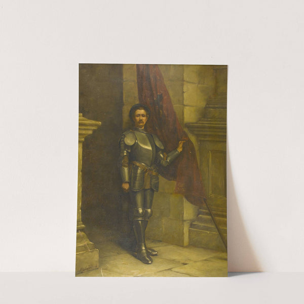 Portrait of a Gentleman in Armor by William Anstey Dolland