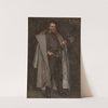 Portrait of a gentleman in fur-trimmed coat by Max Johann Bernhard Koner