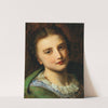 Portrait of a girl by Johann Baptist Reiter