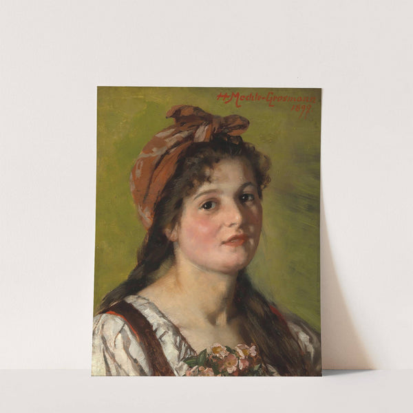 Portrait of a Girl by Hedwig Mechle-Grossmann