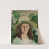 Portrait of a girl in a hat by Witold Pruszkowski