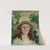 Portrait of a girl in a hat by Witold Pruszkowski
