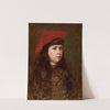 Portrait of a girl in a red beret (1893) by Maurycy Trębacz