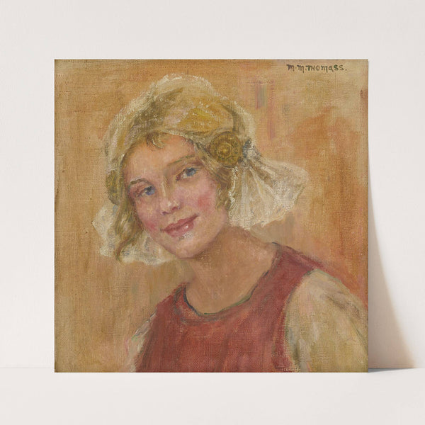 Portrait of a Girl Wearing a Headdress (before 1939) by Maria Marga Thomass