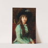 Portrait Of A Girl With A Feather Hat by Roberto Fontana
