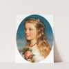 Portrait of a Girl with Flowers and Roses by Friedrich Krepp