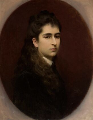 Portrait of a girl with loose hair