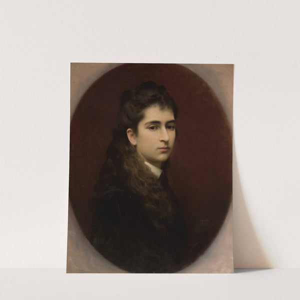 Portrait of a girl with loose hair (1879) by Leopold Horowitz