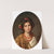 Portrait of a Girl with Wreath of Roses in her Hair and Leopard Skin by Eugen Felix