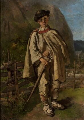 Portrait of a Highlander boy — size preview