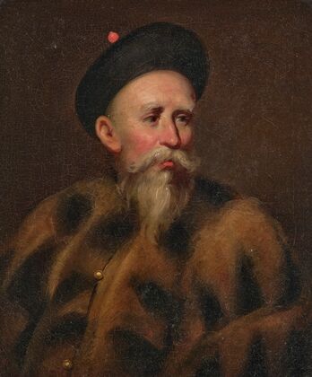 Portrait of a Hong merchant in winter dress
