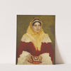 Portrait of a Jewish woman holding a prayer book by Lazar Krestin