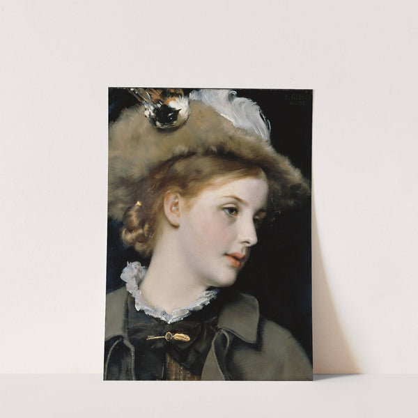 Portrait of a lady by Karl Gussow