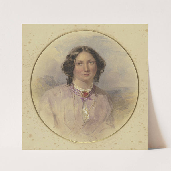Portrait of a lady by Victor Müller