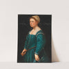 Portrait Of A Lady In A Green Dress by Bernardino Licinio