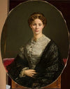 Portrait of a lady in a lacy scarf