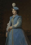Portrait of a lady in blue