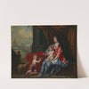Portrait Of A Lady In The Guise Of The Madonna With A Child, Beside Them The Infant Saint John The Baptist by Victor Honoré Janssens