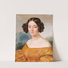 Portrait of a Lady in Yellow Dress, portrait of Luise Polácková (1803-1873) by Stanislav Kapsarides