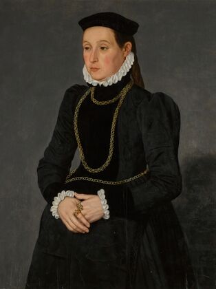 Portrait of a lady, possibly Margaretha Mertha, wife of Hendrik Pilgram