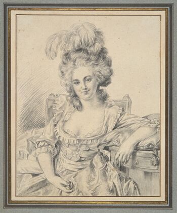 Portrait of A Lady, preparatory study for a painting