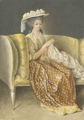 Portrait Of A Lady Sewing