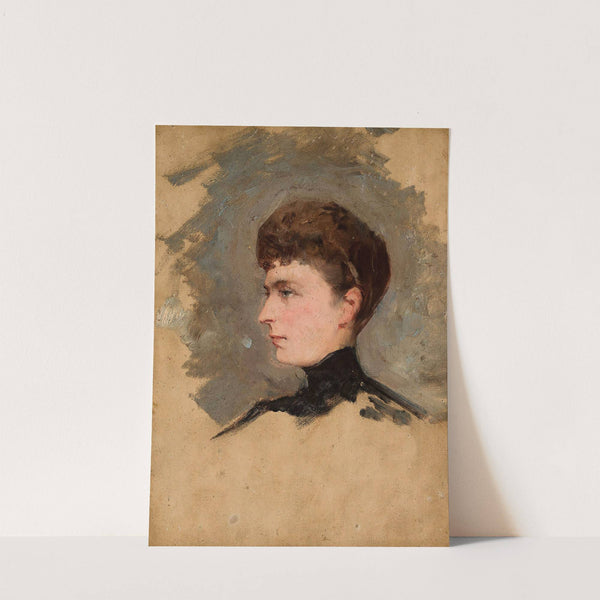 Portrait of a lady, sketch by Tadeusz Ajdukiewicz