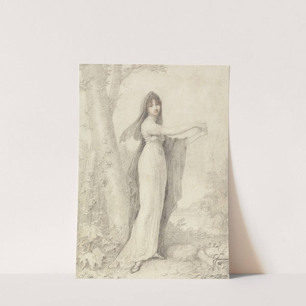 Portrait of a Lady Standing near a Lake (1802) by Richard Cosway