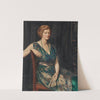 Portrait of a lady, thought to be Mrs Geoffrey Pynam of Guildford by John Collier