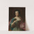 Portrait of a lady with a parrot by Georg Desmarées