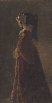 Portrait of a lady with a veil
