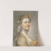 Portrait Of A Lady With Flowers In Her Hair And Bodice by German School
