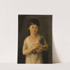 Portrait Of A Little Girl With Her Carlin by Jeanne Elisabeth Chaudet