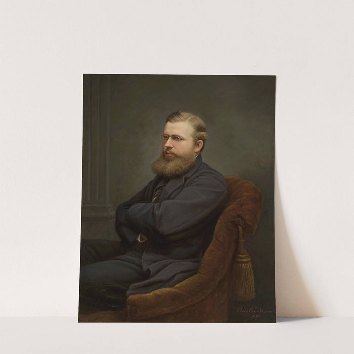 Portrait of a man by Clara Wilhelmine Oenicke