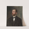 Portrait of a man by Wilhelm Trübner