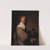 Portrait of a Man Holding a Black Hat by Rembrandt van Rijn