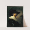 Portrait of a Man in a Broad-Brimmed Hat by Rembrandt van Rijn