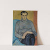 Portrait of a man in a grey sweater (1930) by Leopold Gottlieb