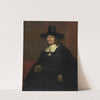 Portrait of a Man in a Tall Hat by Rembrandt van Rijn