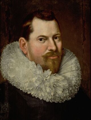 Portrait of a man in a white frill