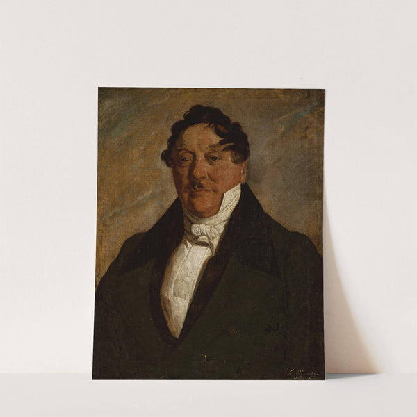 Portrait of a man in a white jabot by Feliks Pęczarski