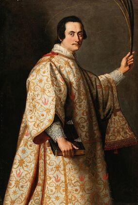 Portrait of a man in the guise of Saint Lawrence
